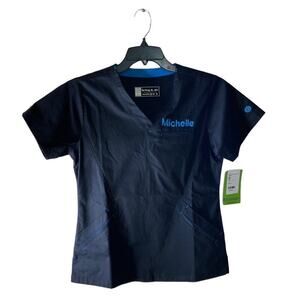 Bring It On Top Women's Size Small Professional Healthcare Uniform Shirt